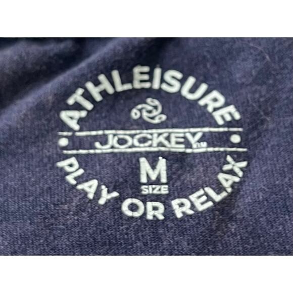 JOCKEY RELAX OR PLAY SHORT SLV T-SHIRT, WOMENS, M, NAVY BLUE-PINK GREEN FLORAL - Picture 7 of 8